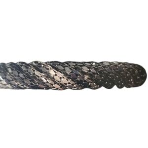 Black and Silver Bangle Bracelet Elegant